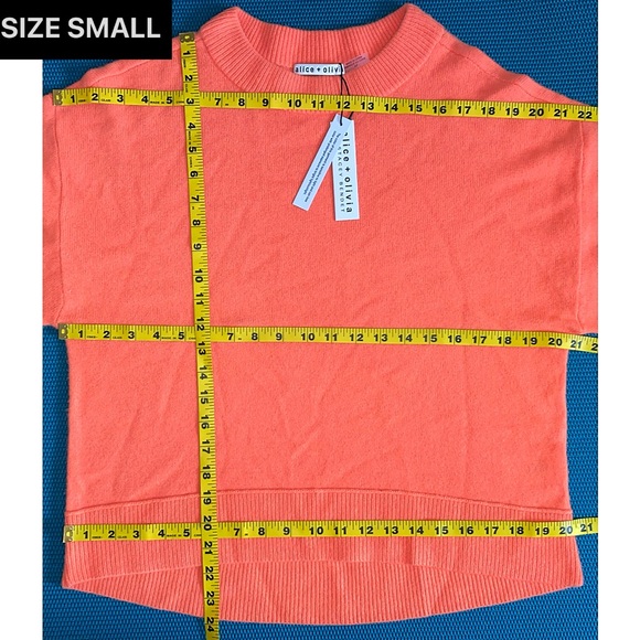 Alice + Olivia Denver Cashmere Round Hem Sweater Pullover - Picture 12 of 16